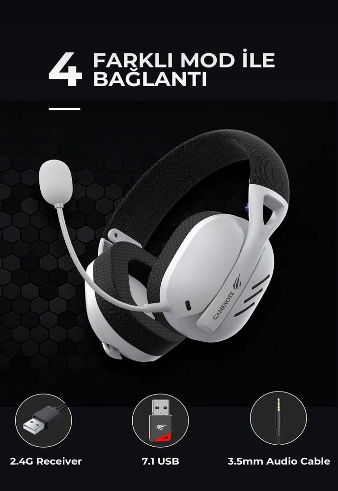 Gaming Kulaklık 7.1 USB ve 2.4G Alıcı - Görsel 2