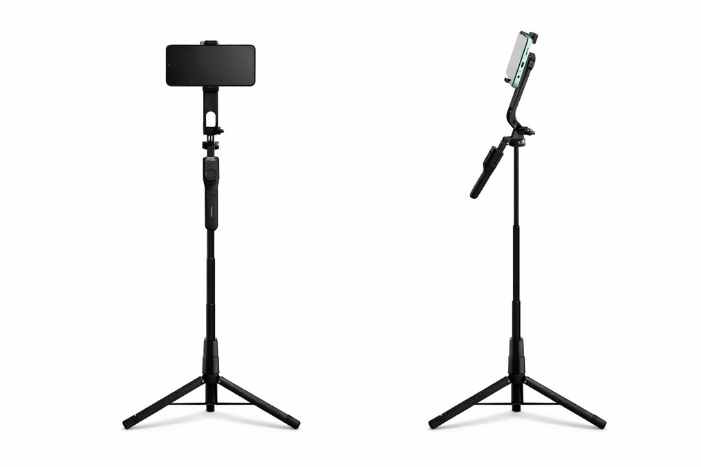 Kablosuz Kumandalı Siyah Selfie Çubuğu ve Tripod - Görsel 3