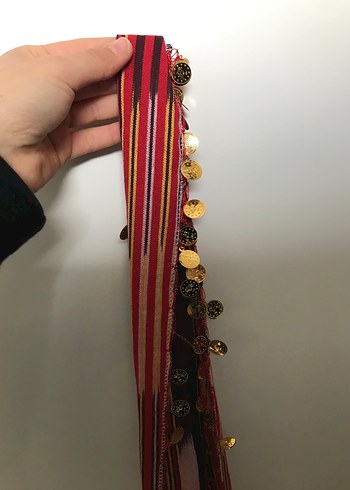 Püsküllü Çok Renkli Bohem Kadın Şal - Görsel 2