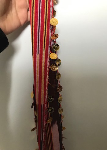 Püsküllü Çok Renkli Bohem Kadın Şal - Görsel 3