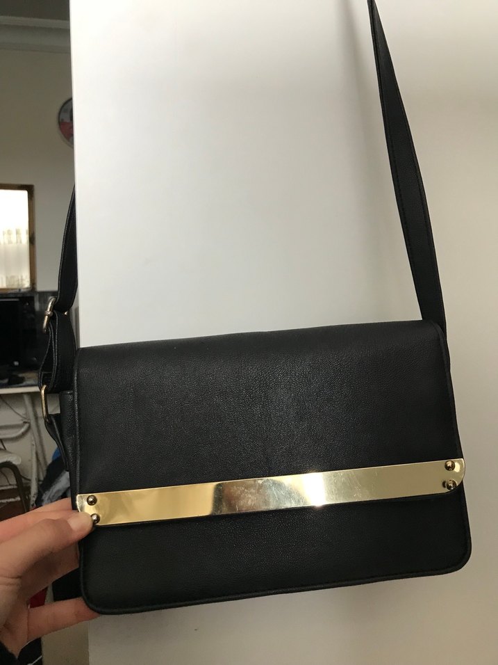 Siyah Deri Çanta - Görsel 3