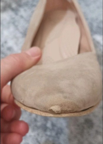 Bej Süet Dolgu Topuklu Stetetto - Görsel 4