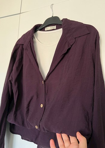 Mürdüm keten gömlek takım - Görsel 4