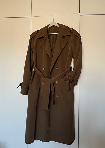 Milla acı kahve trençkot - Görsel 2
