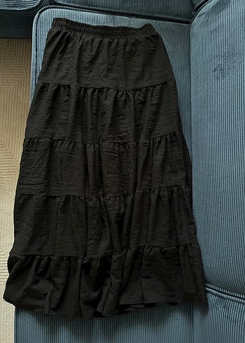 Trendyolmilla Siyah Maxi Bohem Etek - Görsel 5