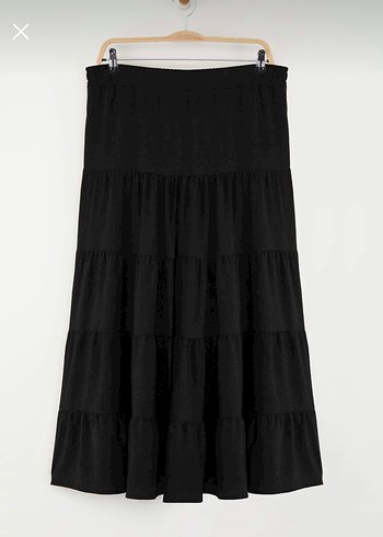 Trendyolmilla Siyah Maxi Bohem Etek - Görsel 3