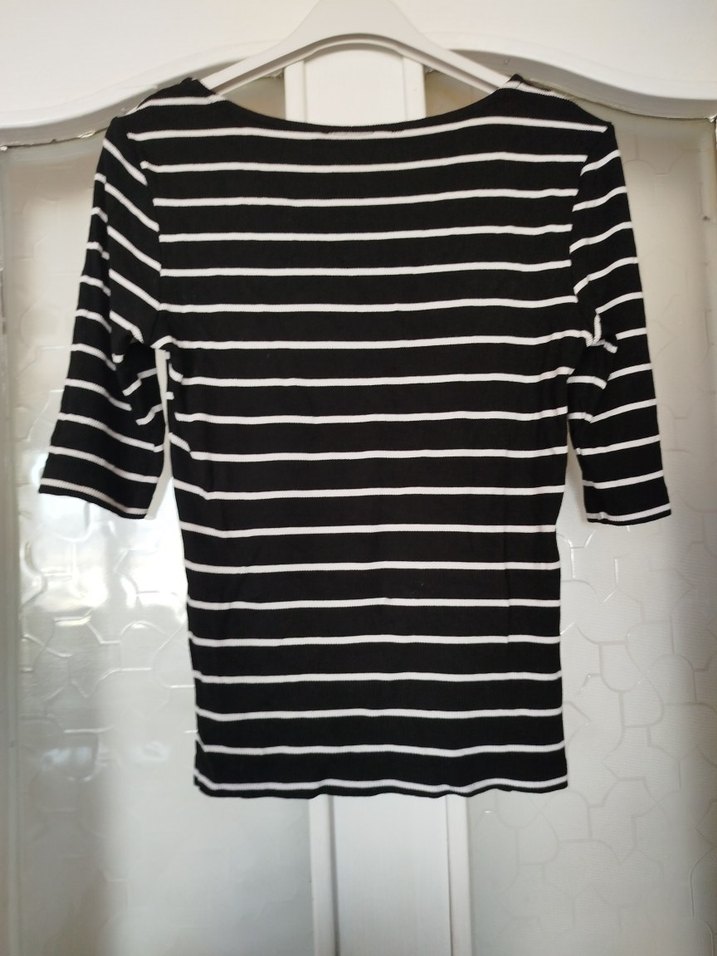 Çizgili Siyah Tişörtü - Görsel 5