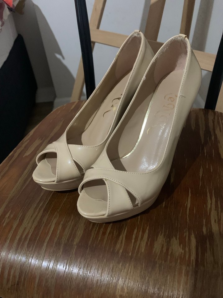 Bej Kadın Platform Topuklu Ayakkabı - Görsel 2