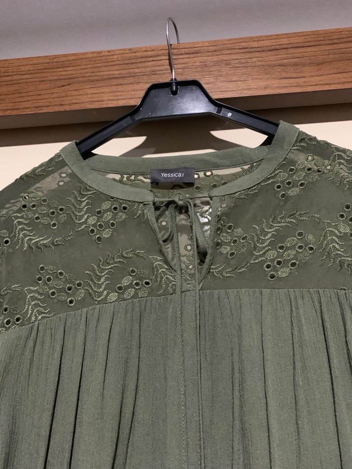 C&A Haki Keten Kadın Bluz - Görsel 2