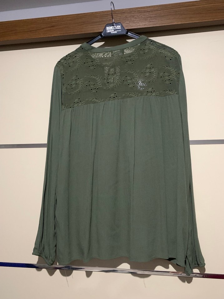 C&A Haki Keten Kadın Bluz - Görsel 4