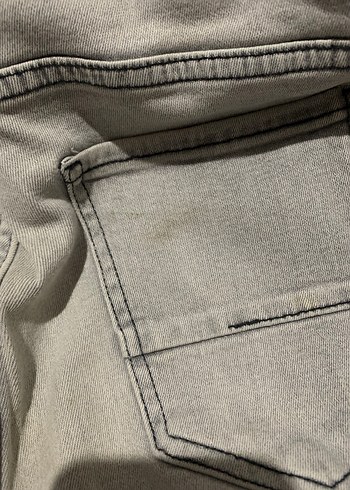 Bershka Gri Skinny Fit Erkek Jean - Görsel 5