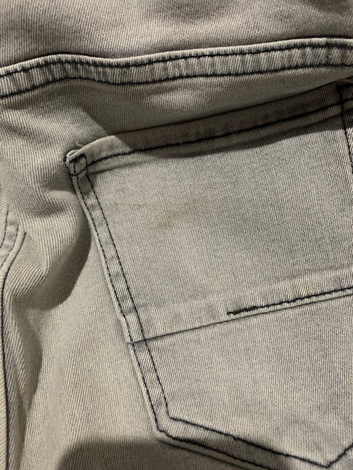 Bershka Gri Skinny Fit Erkek Jean - Görsel 5