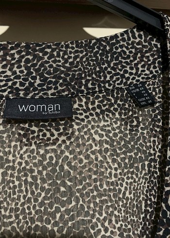 Tchibo Marka Leopar Desenli Tunik Bluz - Görsel 3