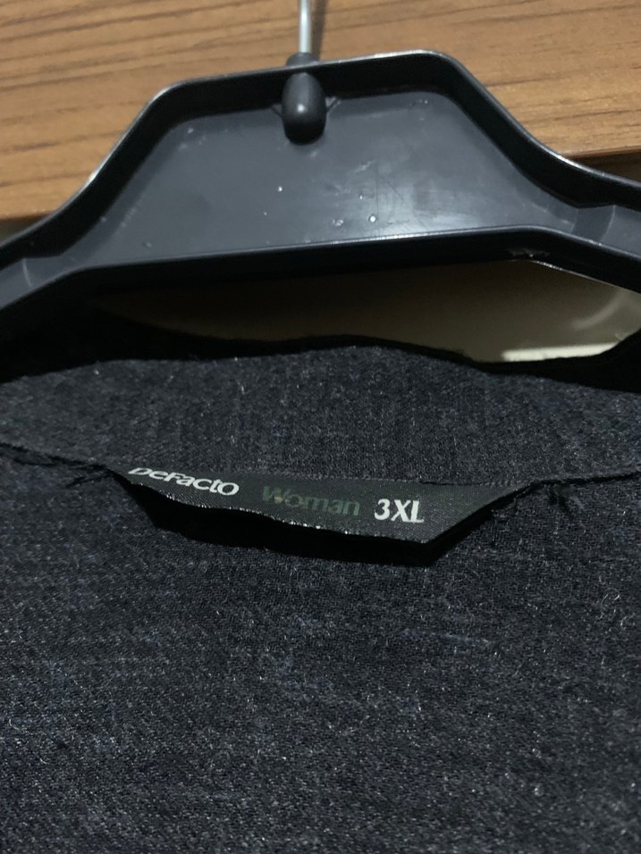 Gri Kadın Gömlek Düğmeli ve Rahat - Görsel 3