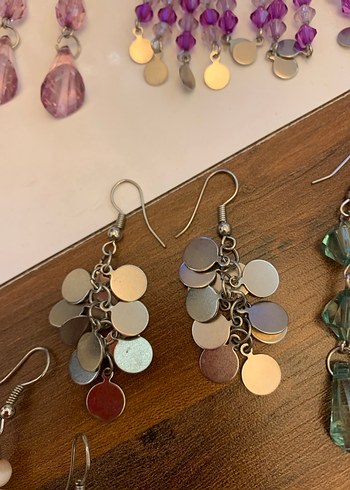 Bohem Çok Renkli Boncuklu Küpe Seti - Görsel 5