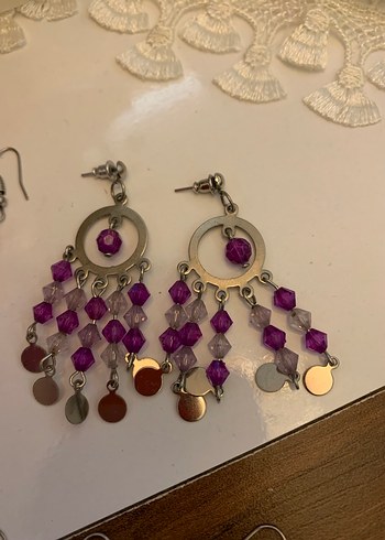 Bohem Çok Renkli Boncuklu Küpe Seti - Görsel 3