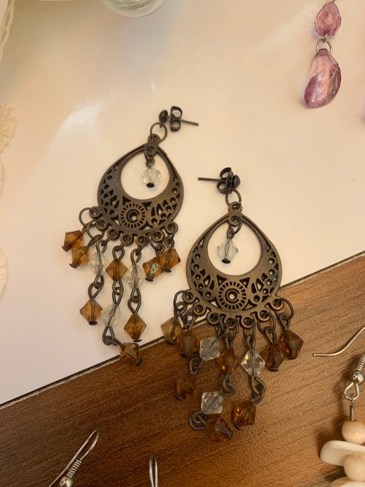 Bohem Çok Renkli Boncuklu Küpe Seti - Görsel 4