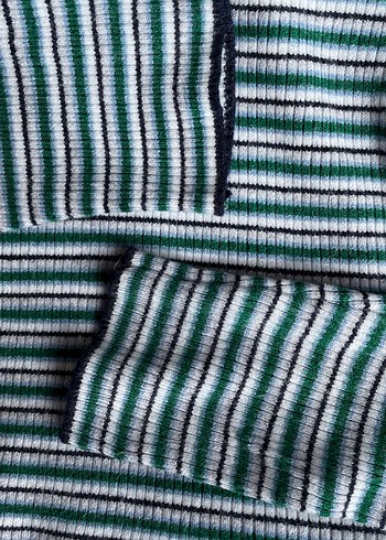 Mavi Crop Triko Bluz - Görsel 3