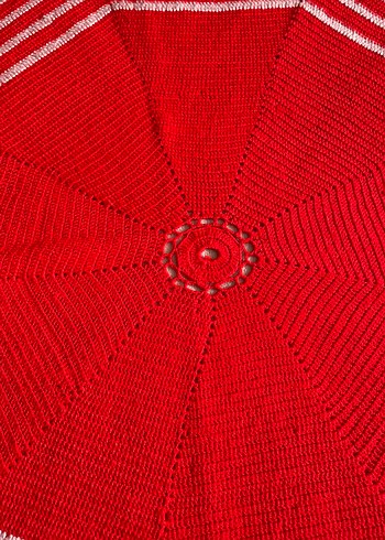 El Örgüsü Yuvarlak Örtü- Paspas - Görsel 2