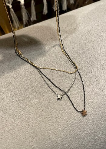 Zincir Detaylı Midi Kadın Kolye - Görsel 4