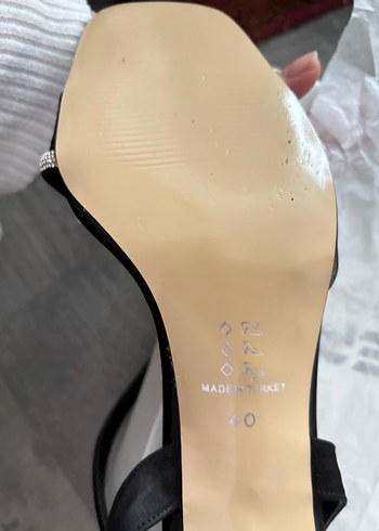 Siyah Stiletto Topuklu Kadın Ayakkabı - Görsel 6