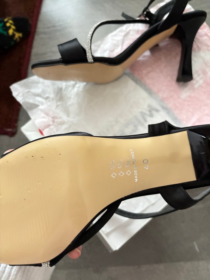 Siyah Stiletto Topuklu Kadın Ayakkabı - Görsel 5