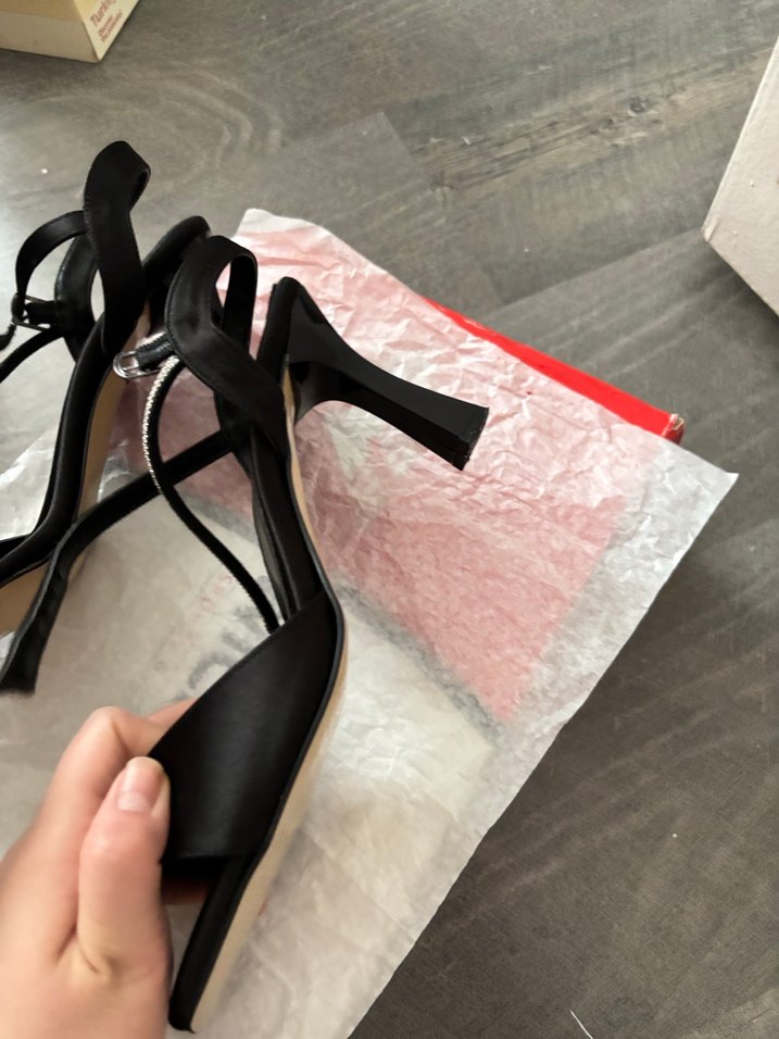 Siyah Stiletto Topuklu Kadın Ayakkabı - Görsel 4