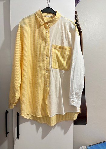 Rahat Kesim Uzun Kollu Sarı Gömlek - Görsel 7