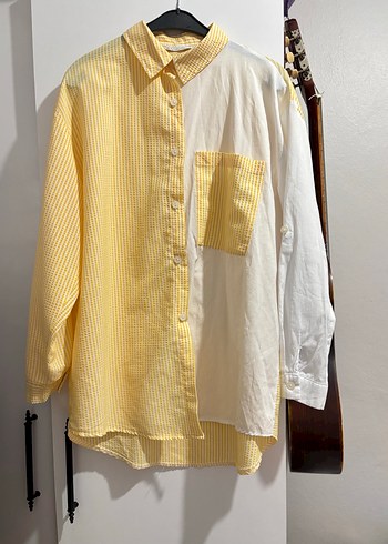 Rahat Kesim Uzun Kollu Sarı Gömlek - Görsel 3