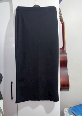 Siyah Uzun Kadın Etek kalem etek - Görsel 3