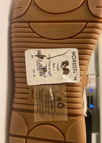 UGG Kürklü Bej Süet Kadın Dolgu Topuk Bot - Görsel 13