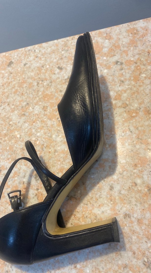Klasik Siyah Tokalı Topuklu Kadın Ayakkabı - Görsel 5