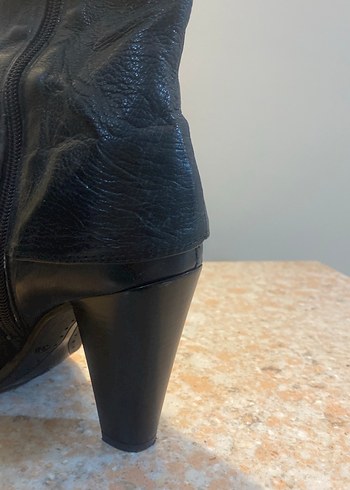 Divarese marka,  Deri  Topuklu,tokalı kayış detaylı vintage Bot - Görsel 6