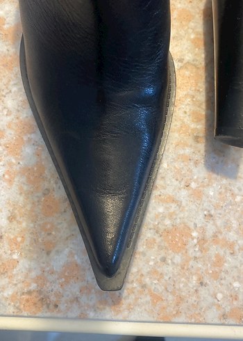 Divarese marka,  Deri  Topuklu,tokalı kayış detaylı vintage Bot - Görsel 14