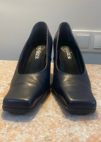 Divare,İtalyada üretildi Lacivert Kadın Klasik Topuklu Ayakkabı - Görsel 9