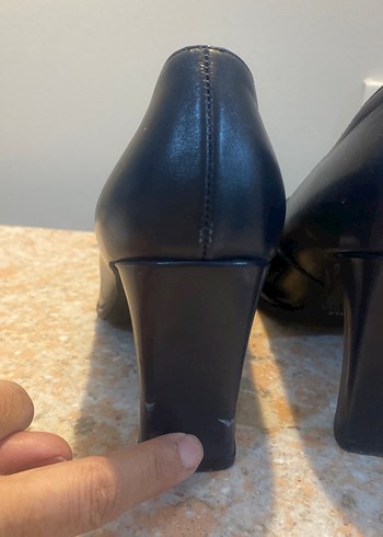 Divare,İtalyada üretildi Lacivert Kadın Klasik Topuklu Ayakkabı - Görsel 6
