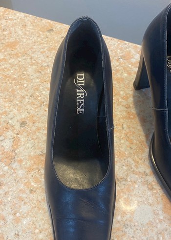 Divare,İtalyada üretildi Lacivert Kadın Klasik Topuklu Ayakkabı - Görsel 3
