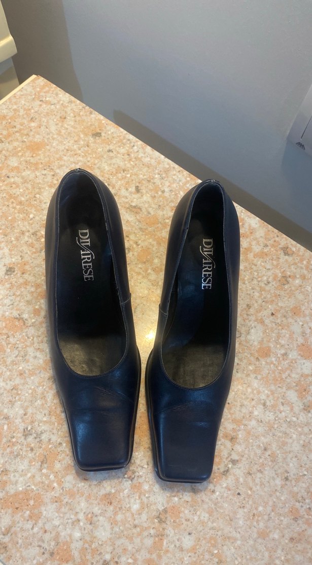 Divare,İtalyada üretildi Lacivert Kadın Klasik Topuklu Ayakkabı - Görsel 4