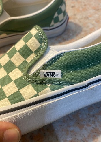 Vans marka,Yeşil Kareli Kadın Sneaker - Görsel 2