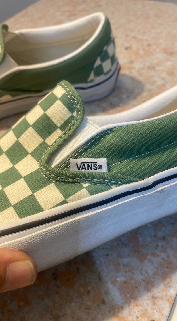 Vans marka,Yeşil Kareli Kadın Sneaker - Görsel 2