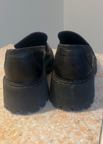 Mango marka,Siyah Kadın Loafer Blok Topuklu - Görsel 3