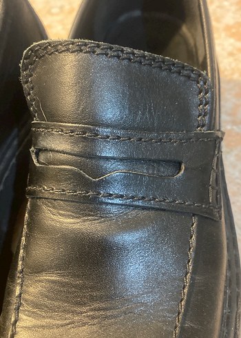 Mango marka,Siyah Kadın Loafer Blok Topuklu - Görsel 8