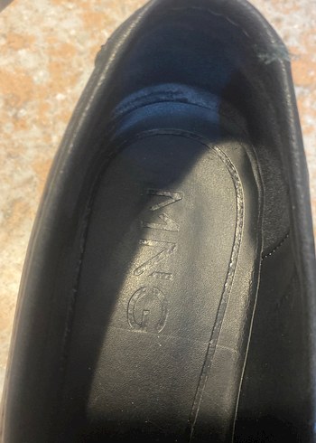 Mango marka,Siyah Kadın Loafer Blok Topuklu - Görsel 7