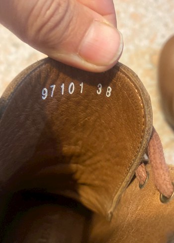 Divarese,Örgü Detaylı Kahverengi Gerçek Deri Platform Topuklu - Görsel 10