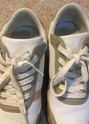 Beyaz Kadın Dolgu Topuklu Spor Ayakkabı - Görsel 9