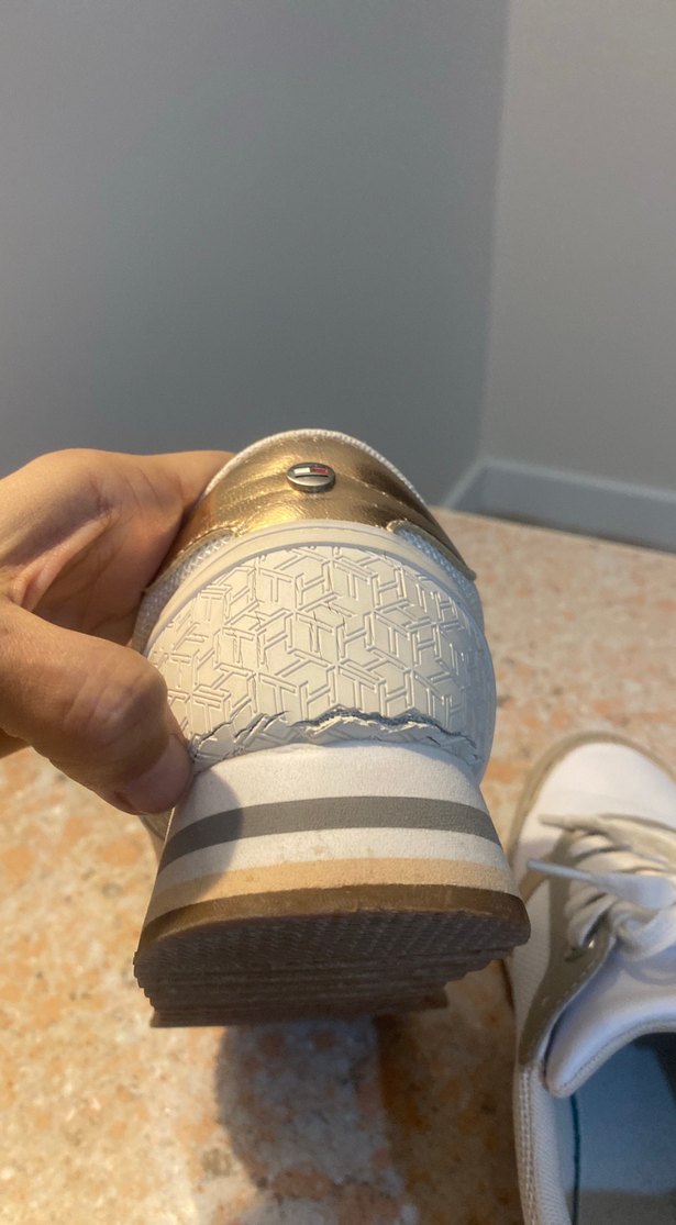 Beyaz Kadın Dolgu Topuklu Spor Ayakkabı - Görsel 5