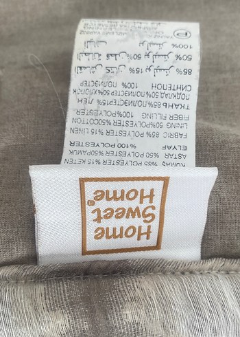 Home Sweet Home marka,Gri Ekose Desenli Yatak Örtüsü - Görsel 6