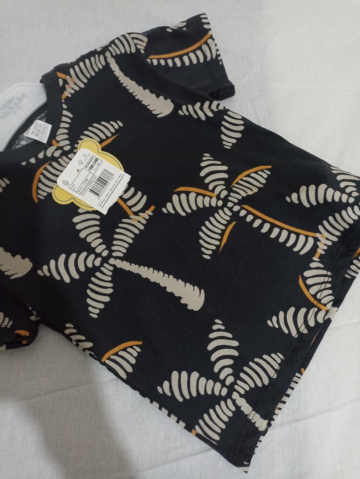 Erkek Çocuk Siyah Baskılı Tişört - Görsel 3