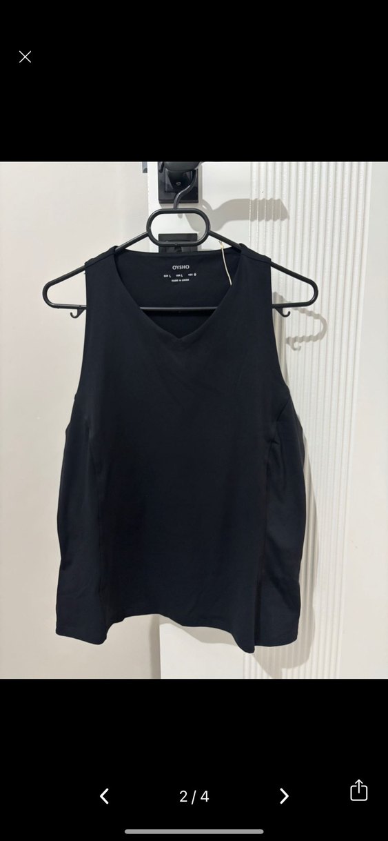 V Yaka Siyah Emzirme Atlet Bodysuit - Görsel 2