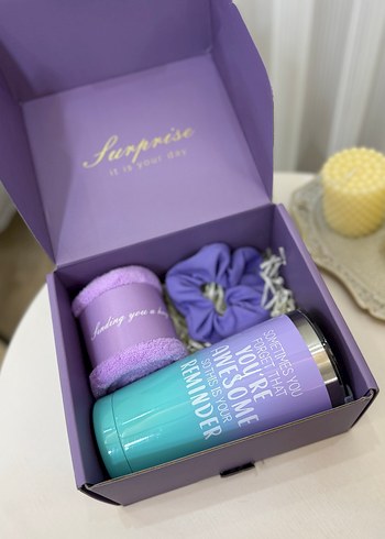 Mor Hediye Kutusu - Sürpriz ve Mesajlı - Görsel 8